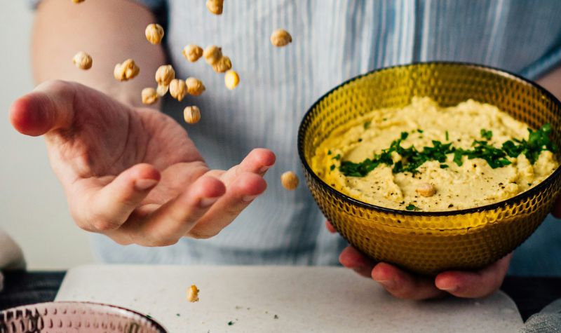 hjemmelavet hummus som sund snack