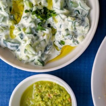 tzatziki som dressing i den sunde frokostordning