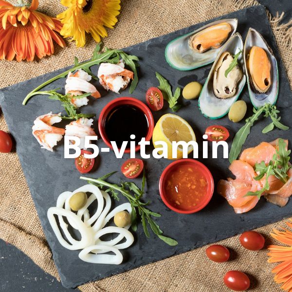 fødevarer med B5 vitamin