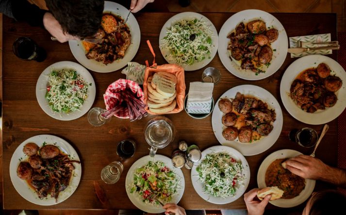 frokostbord ved en frokostordning